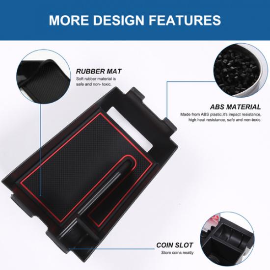 Car Center Armrest Storage Tray Organizer Box Tray For BMW X5 -2024