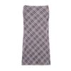 TAOP&ZA Women's Retro Lace-up Plaid Midi Skirt - Spring 2026 Arrival