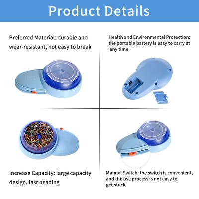 Electric Bead Threading Machine Beads Spin Holder Kit Spinner Beading Bowls Needle Kit For Necklaces Making And DIY Craft
