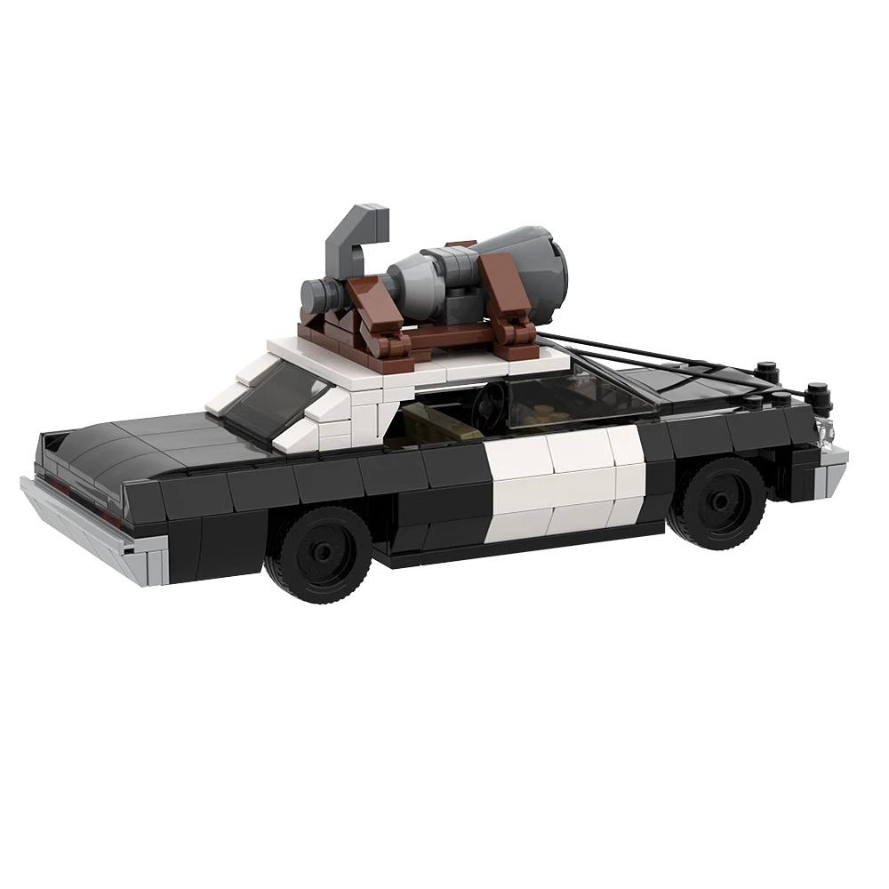 Gobricks MOC The Bluesmobile Pickup Truck VBluess Brotherss Mini Supercar Speed BluesMobiles Car Building Block Model Toy Gift
