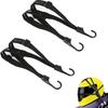 Dual-Size Motorcycle Helmet Strap (24"/90cm) - Retractable Bungee Cord with 2 Hooks for Luggage/Bike/Camping