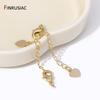 14K Gold Plated Brass Extension Chain Tail Chain Lobster Clasp Extender Chains For Jewelry Making DIY Bracelet Necklace Findings