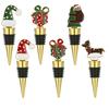 Christmas Wine Stopper Silicone Wine Beverage Bottle Cap Leak Proof Sealed Fresh Bottle Champagne Bottles Sealer Wine Seal