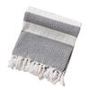 100% Cotton Striped Tassel Beach Towel - 30 Color Options