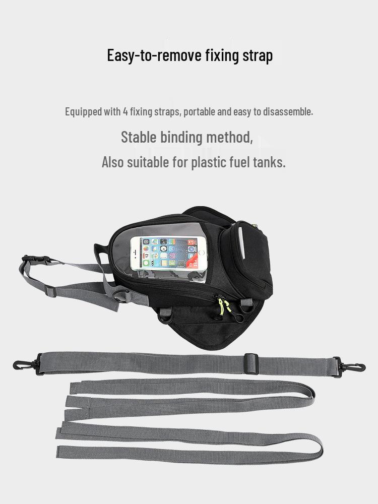 2024 Multi-functional Motorcycle Tank Bag: Universal Fit for Riders, Outdoor & Navigation Use