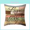 Stylish 18'' Vintage Letter Pillow Case Cushion Cover For Home Office And Sofa Decor