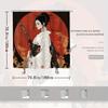 1Pc Anime Style Digital Artistic Japanese Geisha Swordswoman Shower Curtain Red Sun Kimono Katana 12 Hooks 70*70 Inch - Polyeste