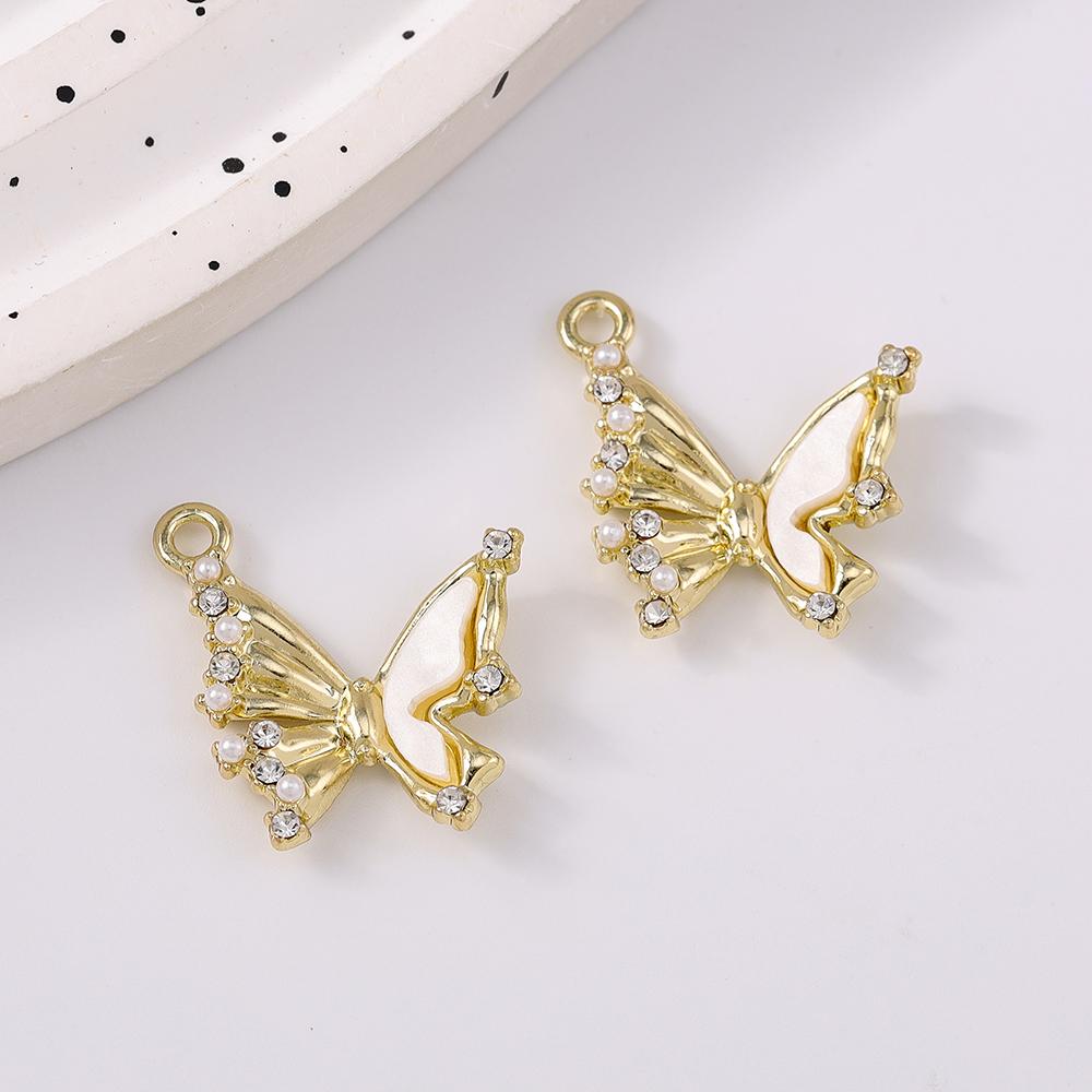 5pcs Cute Rhinestone Charms Pendants for Jewelry Making Earrings Bracelet DIY Handmade Necklace Accessories