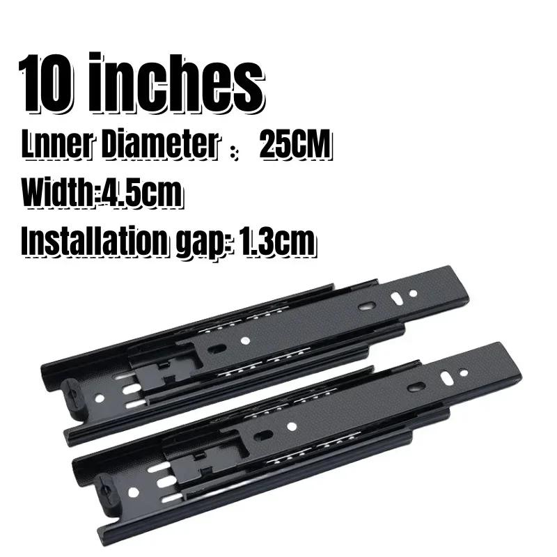 

Направляющие для ящиков из холоднокатаной стали с гидравлическим демпфированием, бесшумные направляющие для трехсекционного шкафа, мебельная фурнитура