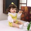 Bambola Reborn da 22 Pollici Corpo Interamente in Silicone Vinile Pelle Realistica Lavabile Giocattolo per Bambini Neonato Fai da Te