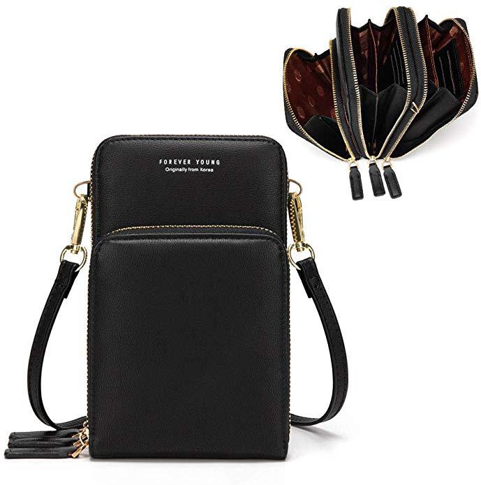 forever young crossbody cellphone shoulder bolsa