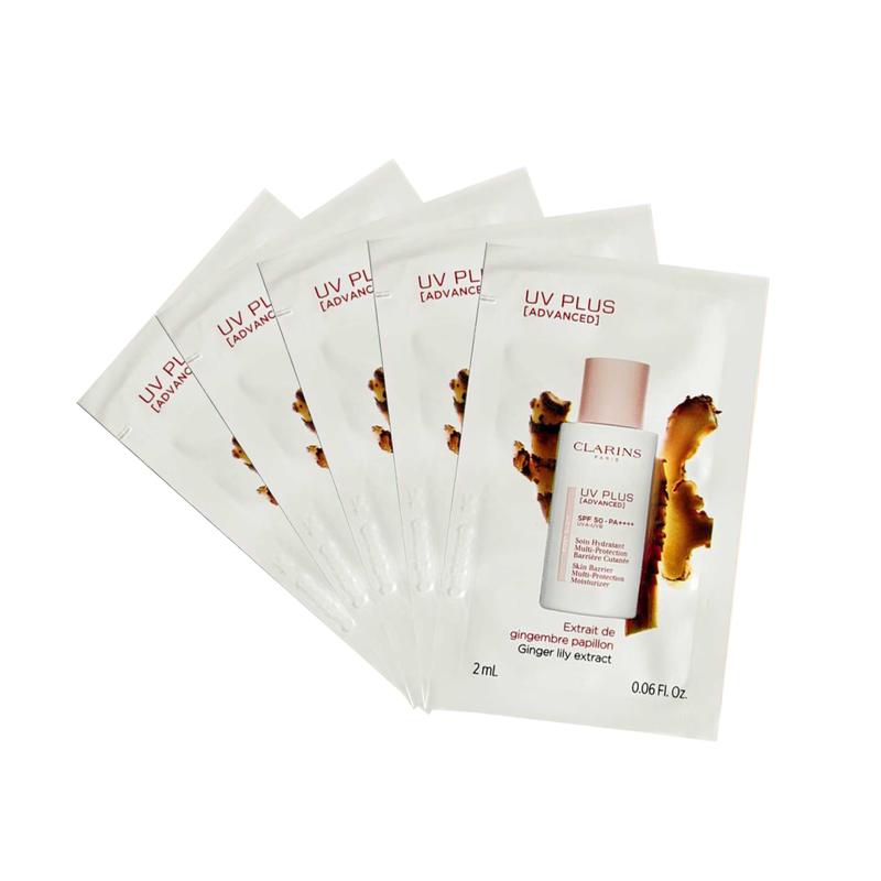Clarins UV PLUS Anti-Pollution Sunscreen Multi-Protection SPF50 Sample Set