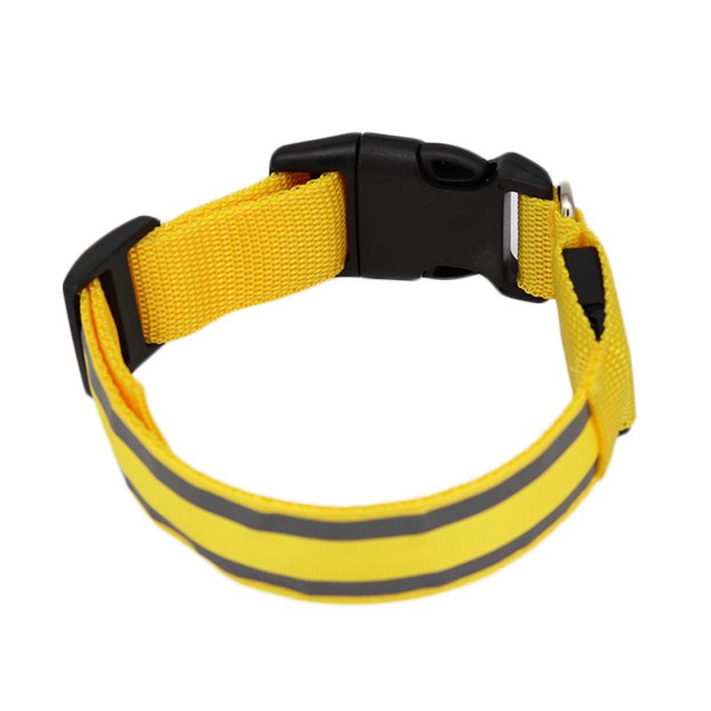 Rechargeable Luminous Reflective Dog Collar for Nighttime Walks