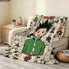 1pz Coperta in Flanella con Fantasia Hunter X Hunter Adatta a Tutte le Stagioni per Arredamento Casa Calore e Comfort Regali Regalo Festivo