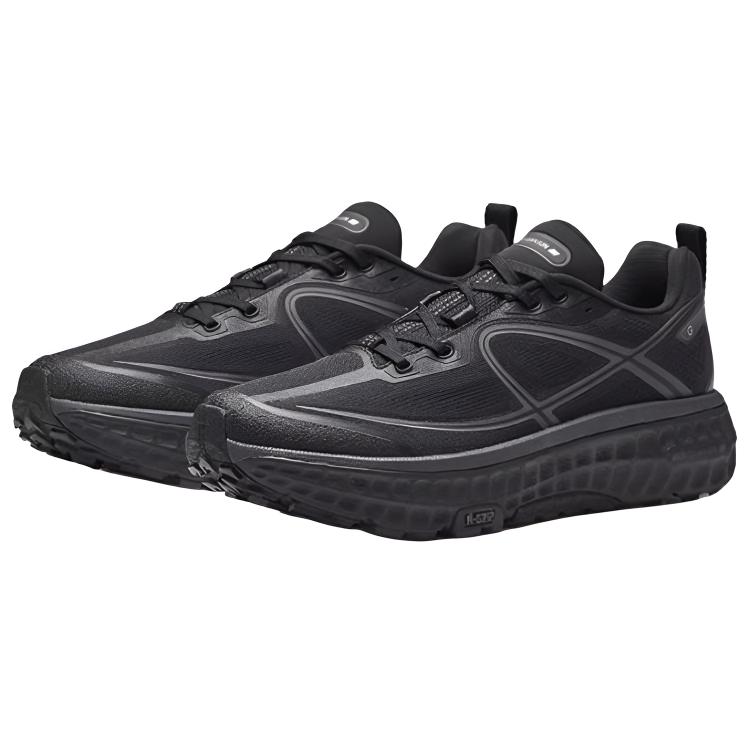 Anta Champion All Walk 2 Simple Comfortable Shock Absorption Slip Resistant Durable Low Top Hiking Shoes Women Hiking Shoes Black 122545534A-2