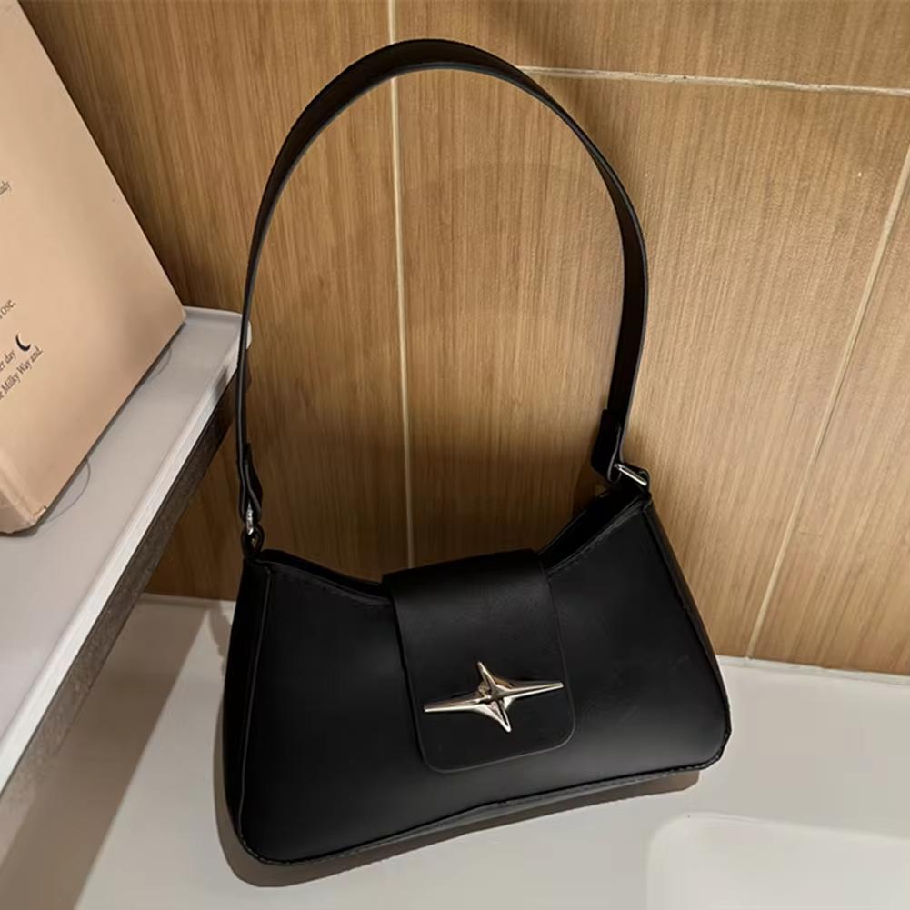 Classic Y2K Small Purse Luxury Brand Female Handbags Vintage PU Leather Shoulder Bags for Women Daily Ladies Underarm Bag
