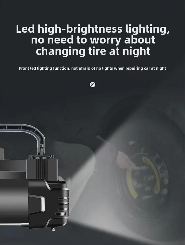 Digital Display Portable Mini Smart Electric Car Tire Air Pump with Lighting