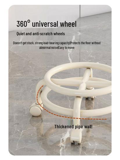 BOGO: Universal Wheel Small Stool - Mobile Seat with Casters for Kids and Home Use