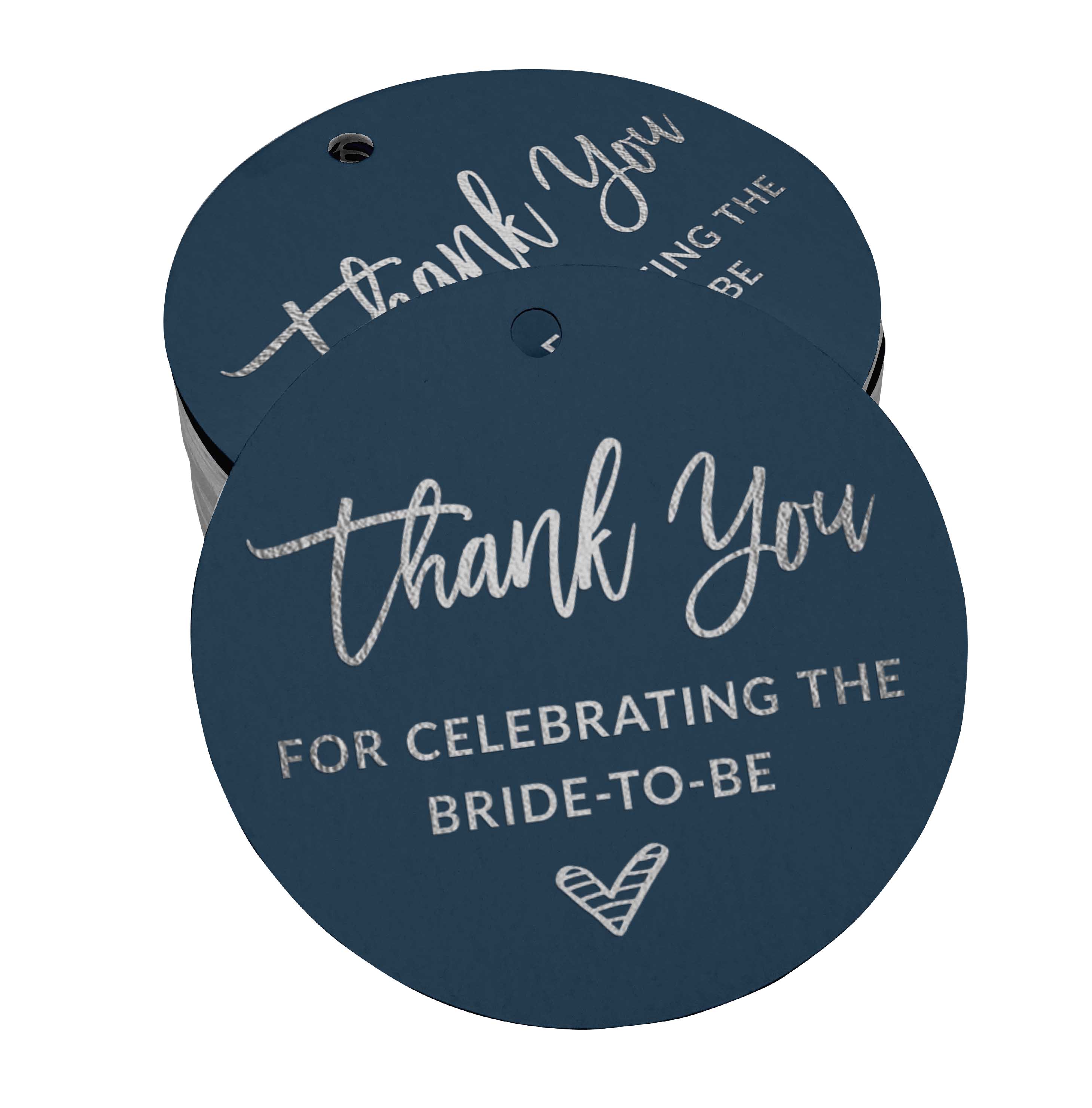 

Inkdotpot Pack Of 100 Real Gold Foil Paper Tags Thank You For Celebrating The Bride To Be Bridal Shower Favor Hang 50 Silver Foil Tags синій