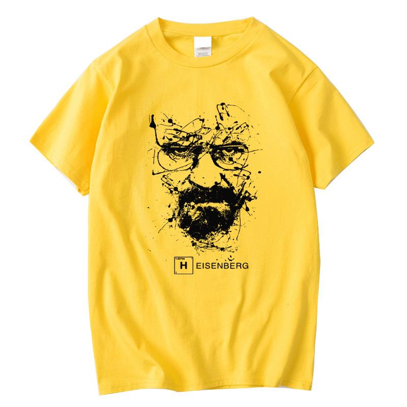 Men Fashion Casual Top Quality 100 Cotton Breaking Bad T Shirts Men Heisenberg Camisetas Hombre Men Cool Tee Shirt Tops