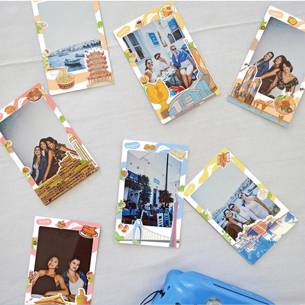10Pcs/Set City Landmark Photo Paper Decoration for Polaroid/Fujifilm Instant Camera