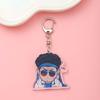 1/14Pcs Anime Figures Slam Dunk Acrylic Car Keychain Cute Backpack Pendant Funny Bag Charms Accessories Decoration Holiday Gifts