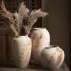 Wabi Sabi Style Ceramic Vase Decorative Unique Speckled Texture Flower Pot Classical Beauty Matte Texture Ceramic Flower Jars