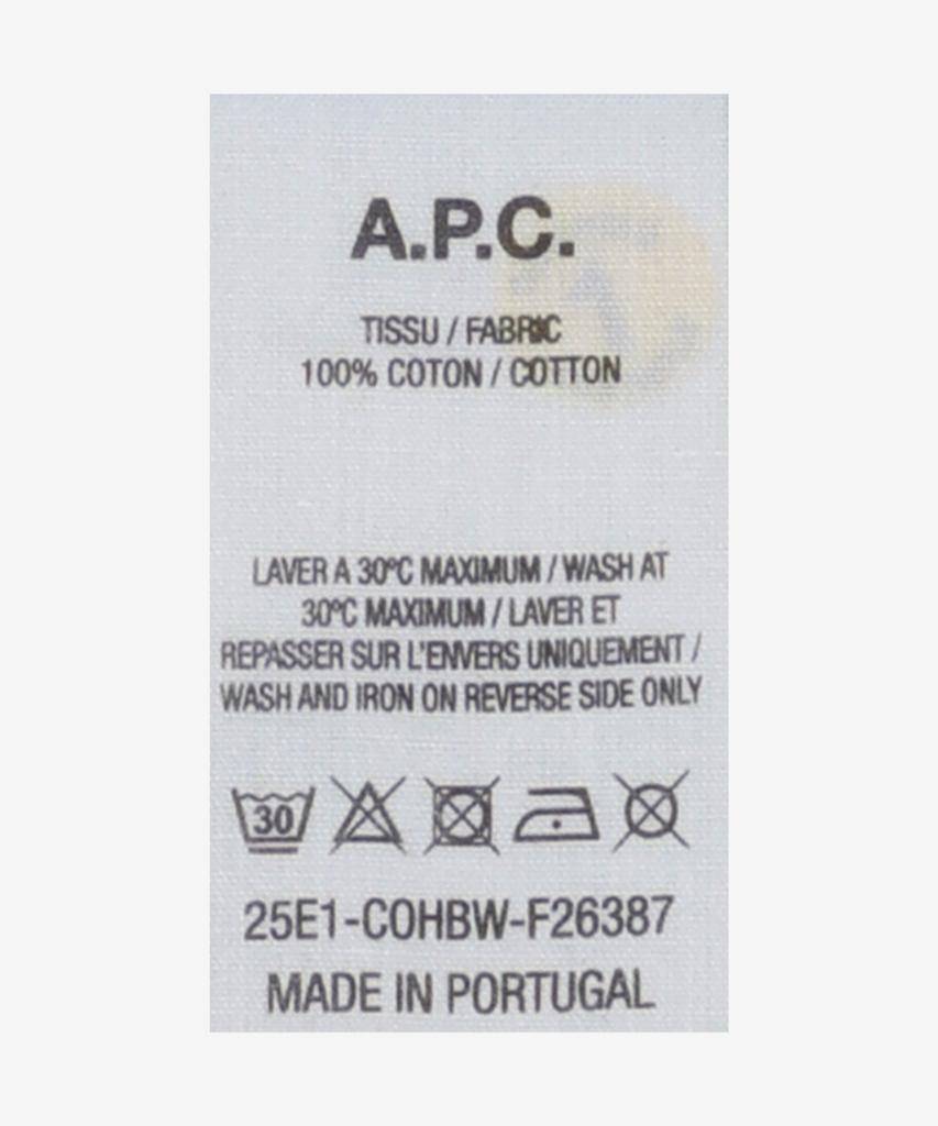 Apesse Micro Logo Boxy Fit Short Sleeve T-Shirt - White:Black / Cohbwf26387Tag