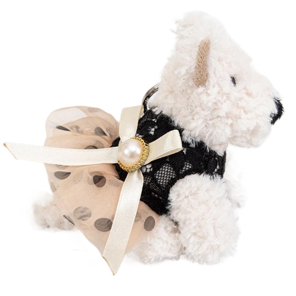 Cartoon Animal Plush Puppy Doll Keychain Anti-lost Car Hanging Pendant  Kids Birthday Gift