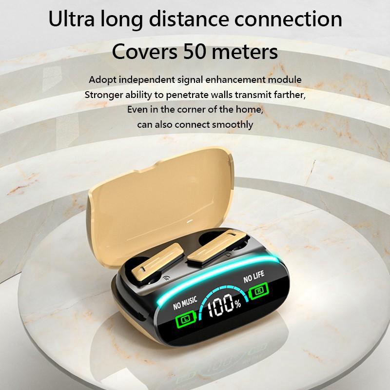 Wireless Long Battery Life Earbuds Simulated Log Bluetooth 5.3 Headset Touch Control Support Emergency Phone Charging