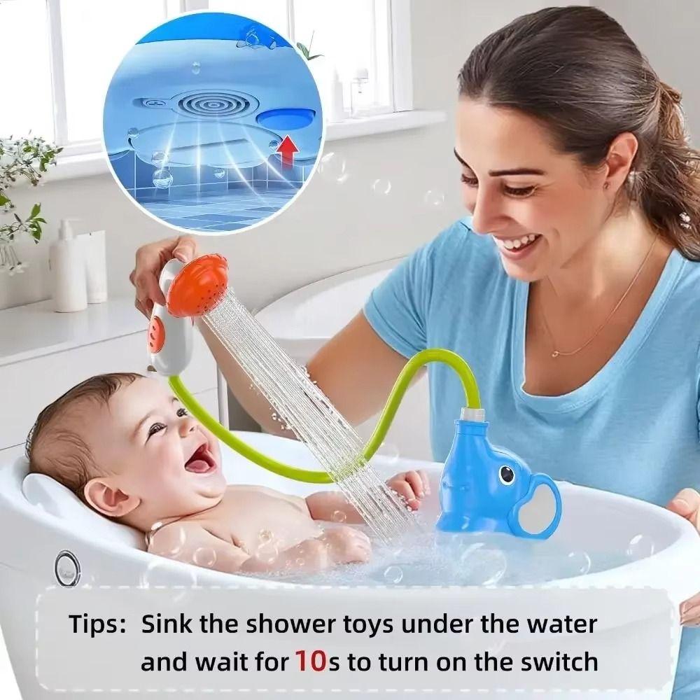 Watering Elephant Water Pump  Toy Sensory Play Waterfall Bathtub Toy  Pool Fun