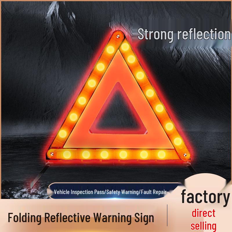 Vehicle Emergency Kit: Triangle Sign, Annual Inspection Set, Water-Based Fire Extinguisher