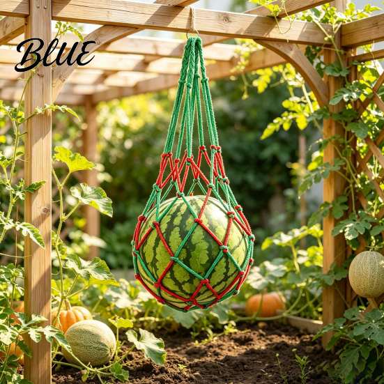 Cantaloupe Support Sling 10Pcs Watermelon Nets Weatherproof Reusable Melon Holder Net Mesh Fruit Hammocks for Cucumber Vegetables Garden Plant