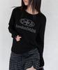 Leondeondada Signature Logo Round Neck Knit, Black