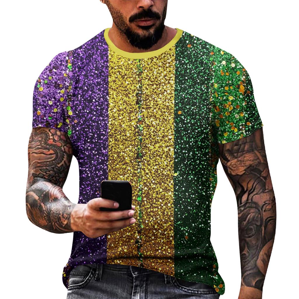Men's Casual Round Neck Short-Sleeve T-Shirt