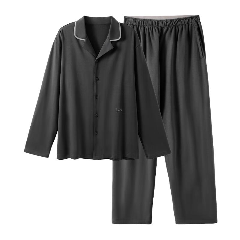 Anti-Mite Soft Cotton Couple Pajama Set XL