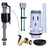 B0KB 3Inch Double Flush Valves & Fill Valves Replacement Adjustable Water Repair Fittings For Easy Installation