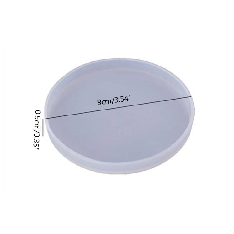 Resin Coaster Molds,Round Coaster Mold for Epoxy Resin,Silicone Coaster Mold Round Epoxy Mold for DIY Craft Cup Mat Tray
