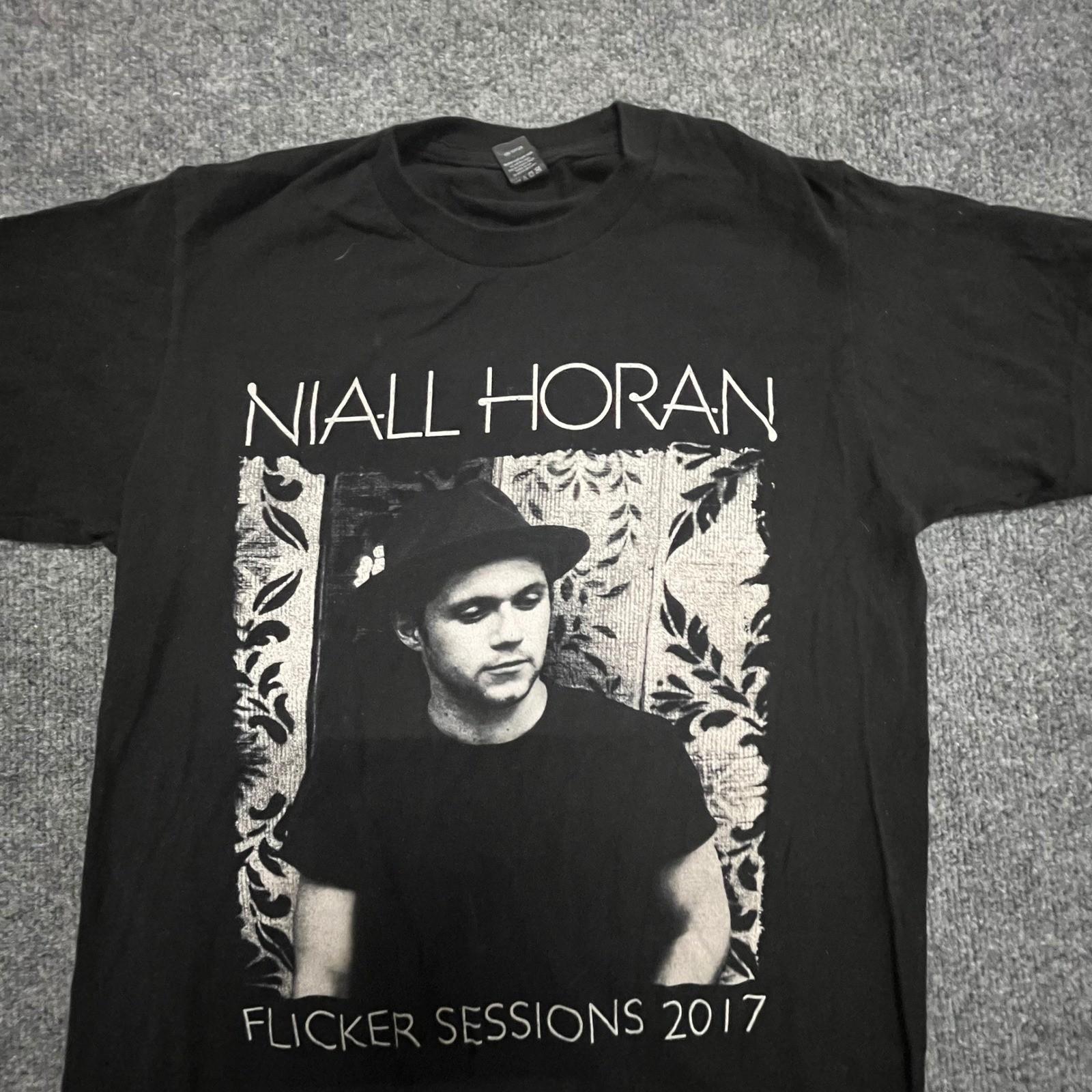 T-ShirtNiall Horan T-Shirt Mens Size S Black Flicker Sessions 2017 Tour Graphic Cotton S