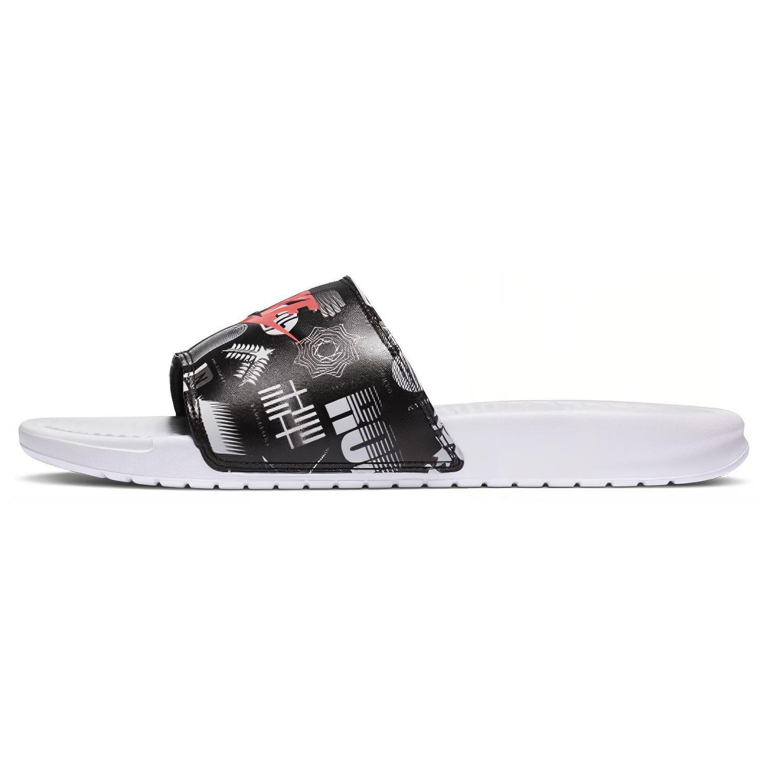 

Nike Benassi Jdi Print White Black Slippers White Black 631261-107 41