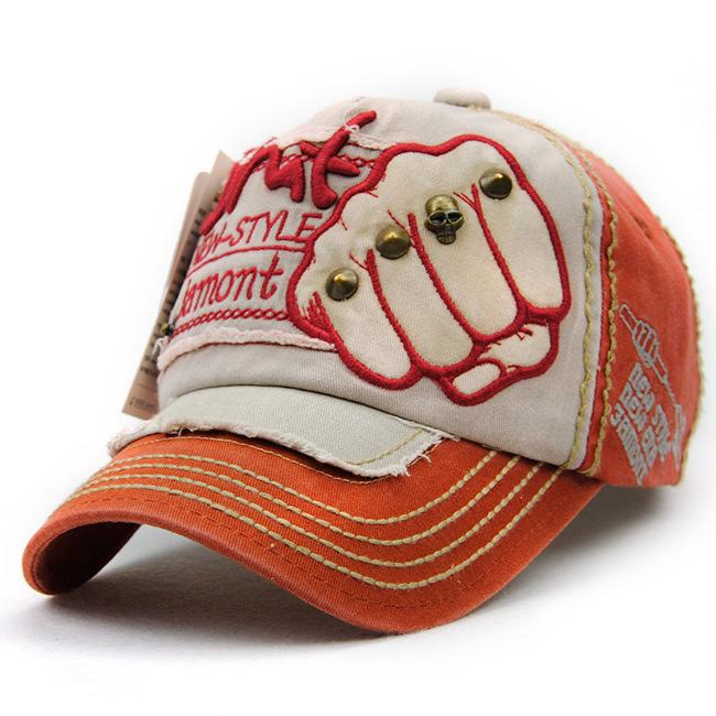 Trendy Letter Rivet Unisex Duckbill Baseball Cap