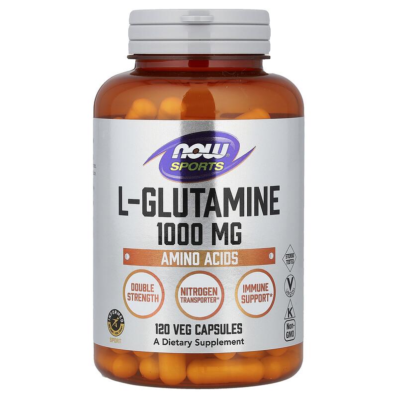 Sports, L-Glutamine, 1,000 Mg, 120 Veg Capsules