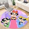 Powerpuff Girls Office Round Area Rug,  Under Office Chairs Bedroom Living Room Home Decor a0908186