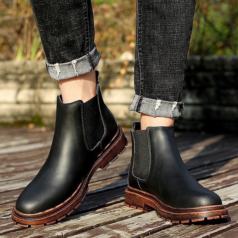 Genuine Leather Shoes Men Casual Shoes Fashion Brand Male Footwear Flat Cow Leather Black White Shoes