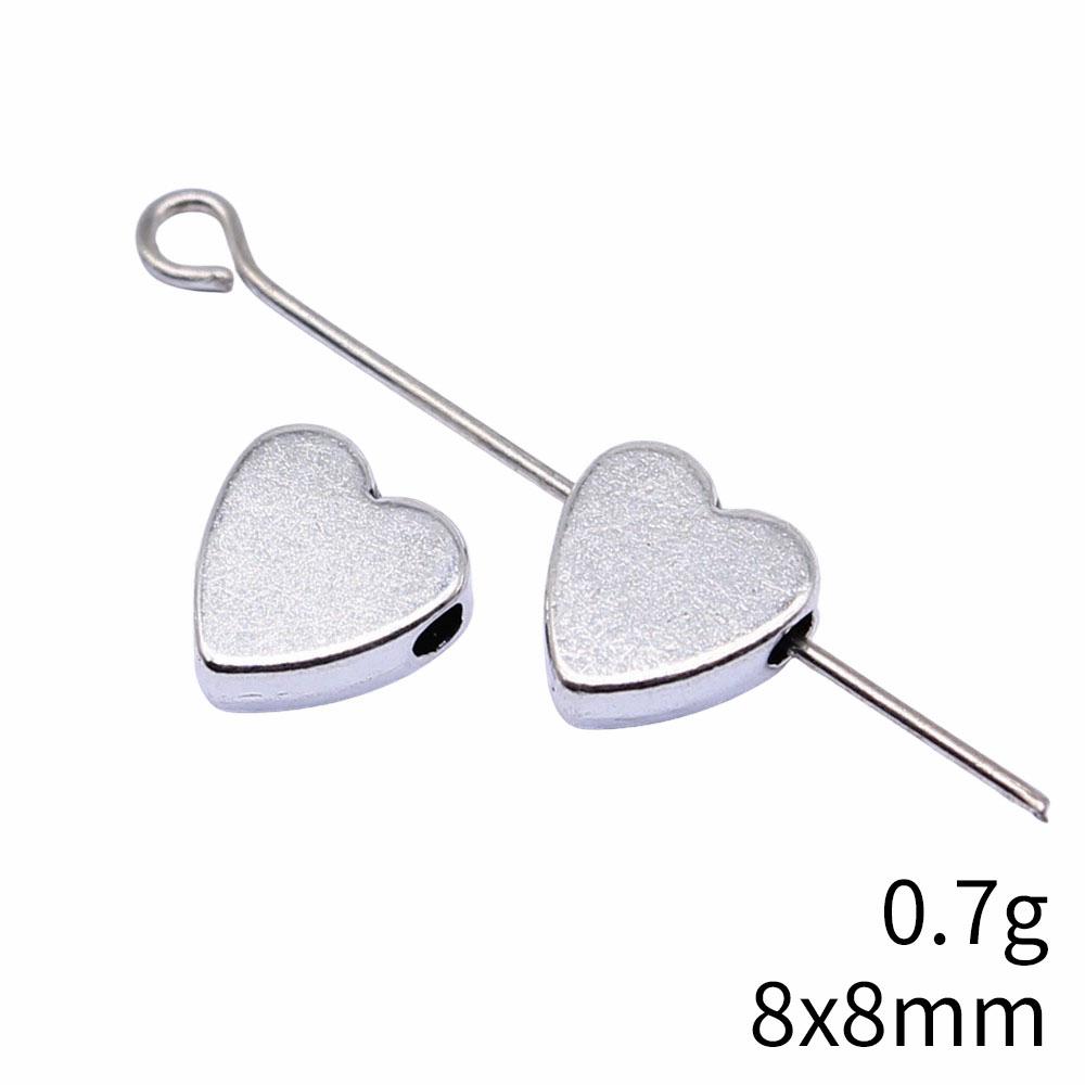 Heart Loose Beads For Valentine Bracelet Necklace DIY Vintage Jewelry Making Supplies For Charm