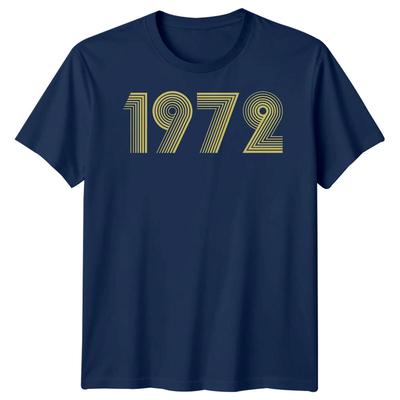 1972 Birthday Mens 100% Cotton T-shirt Mens Tees Top Womens Tee 53rd Birthday Graphic Unisex Top