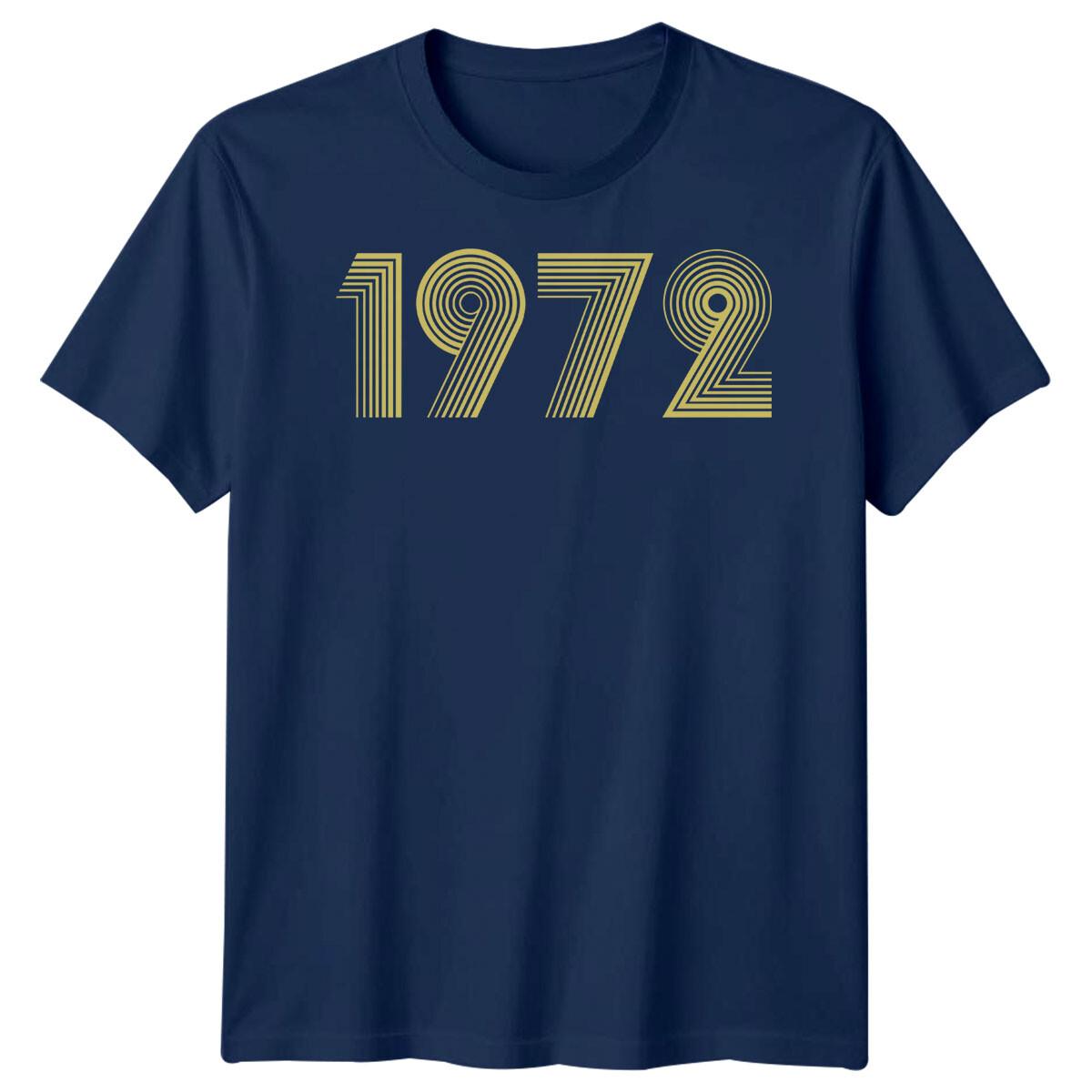 

1972 Birthday Mens T-Shirt Womens Tee 53rd Birthday Graphic Unisex Top 3XL