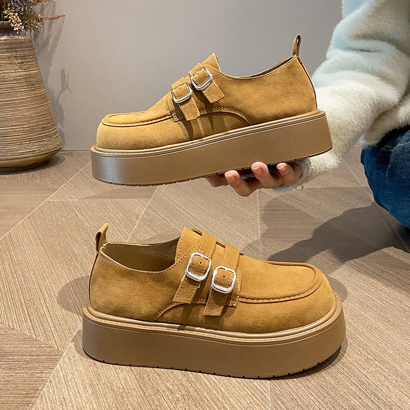 

Women s new single shoes spring and autumn mother shoes medium single shoes versatile non-slip soft-soled autumn shoes women 42 верблюд