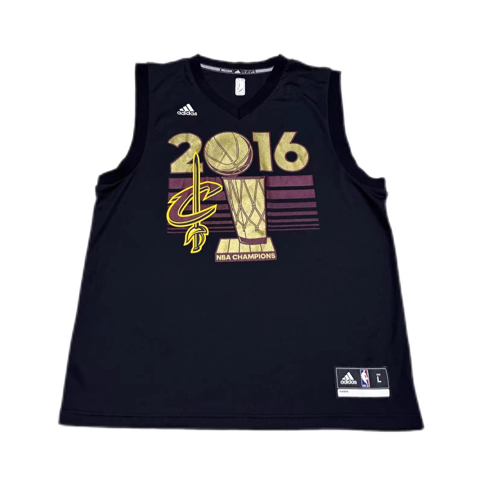 

Adidas X NBA Collaboration Cavaliers Kyrie 2 2016 Championship Limited V-Neck Fashion Soft Sleeveless Basketball Jersey 7818A-005-EZQ1515 XL