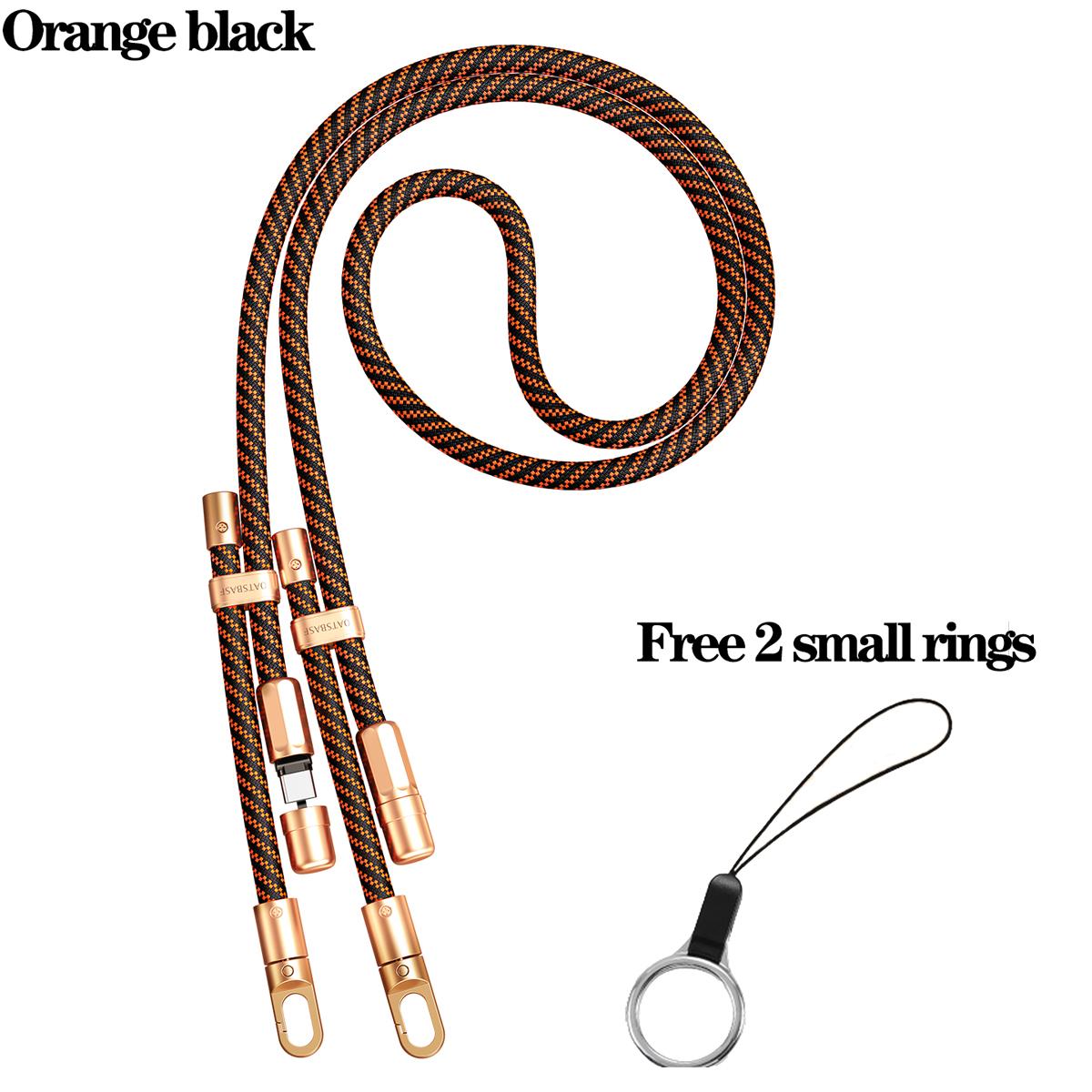 

Eary Phone Neck Lanyard Crossbody USB C Data Cable Adjustable Length Travel Anti Theft Phone Wrist Strap for iPhone 17 Samsung Type-C to Type-C